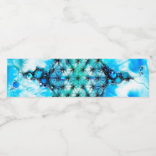 Flower Of Life - Colourfully Ways 3 Water Bottle Label
