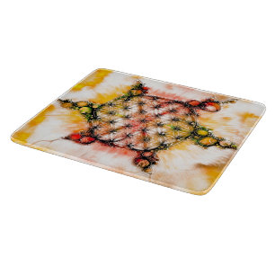 Flower Of Life - Colourfully Ways 4 Cutting Board