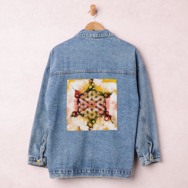 Flower Of Life - Colourfully Ways 4 Denim Jacket (Hangar)