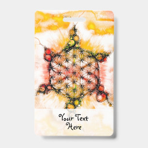 Flower Of Life - Colourfully Ways 4 ID Badge