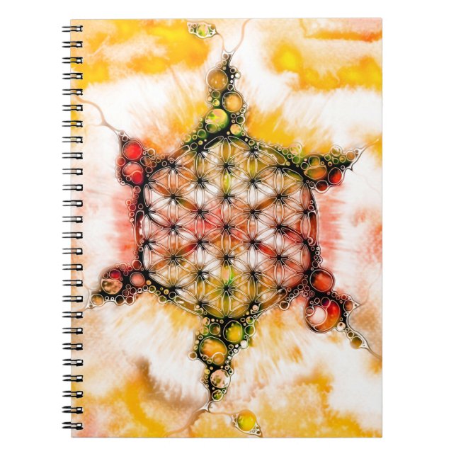Flower Of Life - Colourfully Ways 4 Notebook (Front)