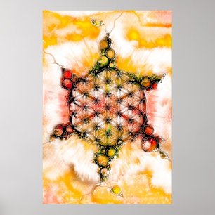 Flower Of Life - Colourfully Ways 4 Poster