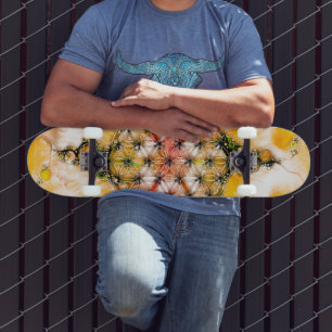 Flower Of Life - Colourfully Ways 4 Skateboard