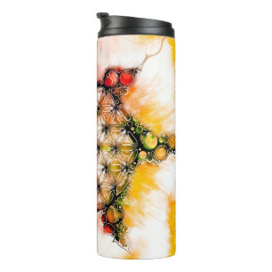Flower Of Life - Colourfully Ways 4 Thermal Tumbler