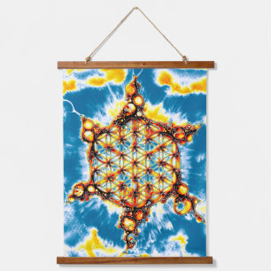 Flower Of Life - Colourfully Ways 5 Hanging Tapestry