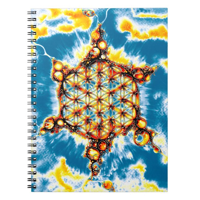 Flower Of Life - Colourfully Ways 5 Notebook (Front)
