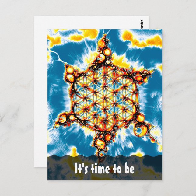 Flower Of Life - Colourfully Ways 5 Postcard (Front/Back)