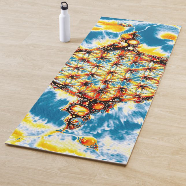 Flower Of Life - Colourfully Ways 5 Yoga Mat (In Situ)