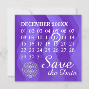 Flower Of Life - Custom Calendar - save the date