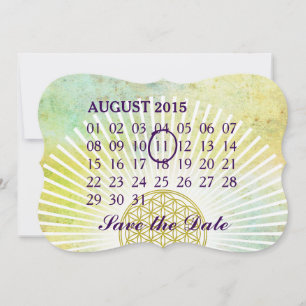 Flower Of Life - Custom month Calendar Save The Date