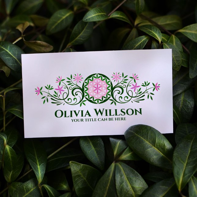 Flower of life - Flourish Ornament  Business Card (Creator Uploaded)