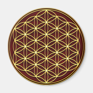 Flower of Life - Flower of Life - Gold Magnet