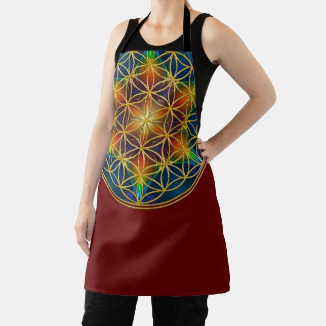 FLOWER OF LIFE - Fractal Blossom 1 Apron (Insitu)