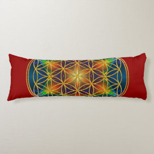 FLOWER OF LIFE - Fractal Blossom 1 Body Cushion