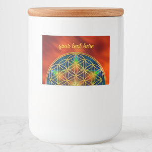 FLOWER OF LIFE - Fractal Blossom 1 Food Label