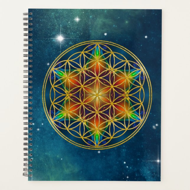 FLOWER OF LIFE - Fractal Blossom 1 Planner (Front)