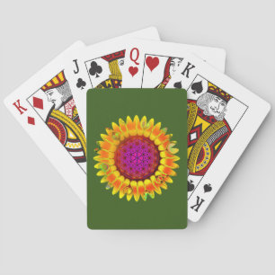 Flower Of Life - Geometric Blossom 4 Playing Cards