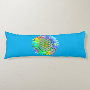 Flower Of Life - Geometric Blossom 5 Body Cushion