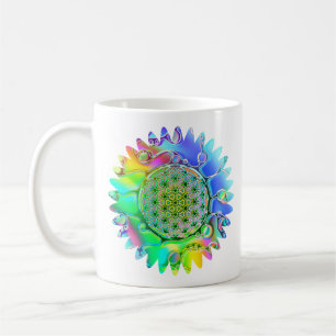 Flower Of Life - Geometric Blossom 5 Coffee Mug