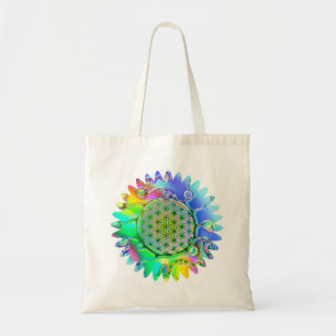 Flower Of Life - Geometric Blossom 5 Tote Bag