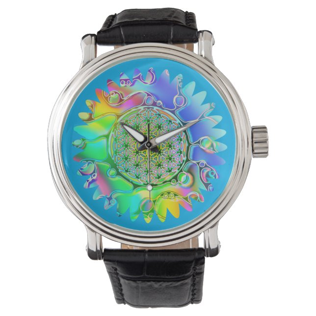 Flower Of Life - Geometric Blossom 5 Watch (Front)