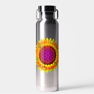 Flower Of Life - Geometric Blossom 5 Water Bottle