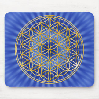 Flower Of Life | gold, big Mouse Pad