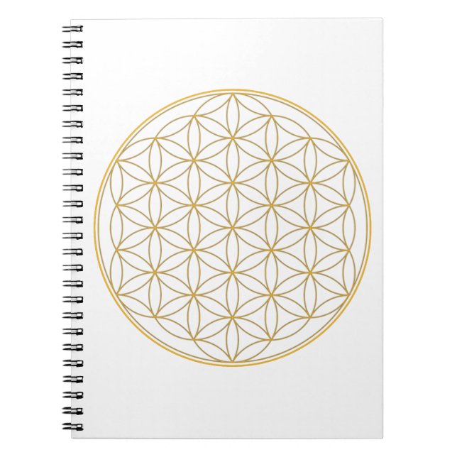 Flower of Life Gold Line Notebook (Front)
