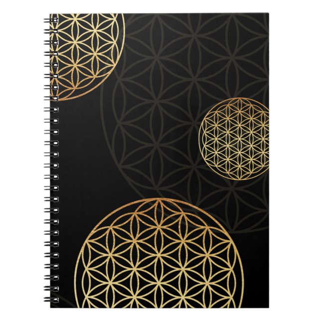Flower of life gold notebook (Front)