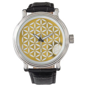 Flower of Life - gold - punched Watch