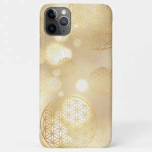 Flower of life gold sparkle iPhone 11 pro max case