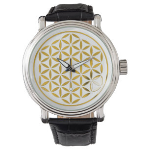 Flower of Life - gold - stamp Watch