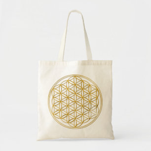 FLOWER OF LIFE - gold Tote Bag