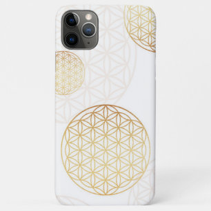 Flower of life gold & white iPhone 11 pro max case