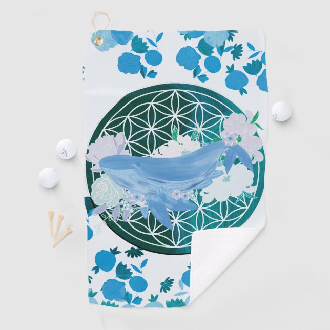 Flower of life golf towel (InSitu)