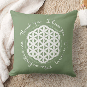 Flower of Life Ho'oponopono Cushion