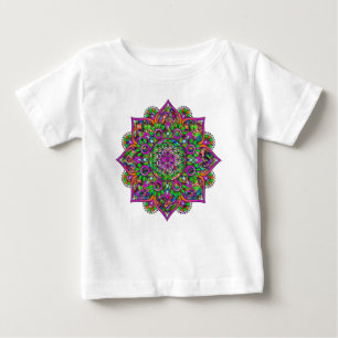 Flower Of Life - Indian Mandala 1 Baby T-Shirt