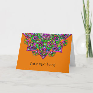 Flower Of Life - Indian Mandala 1 Card