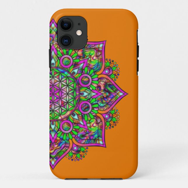 Flower Of Life - Indian Mandala 1 Case-Mate iPhone Case (Back)