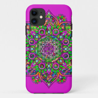 Flower Of Life - Indian Mandala 1 iPhone 11 Case