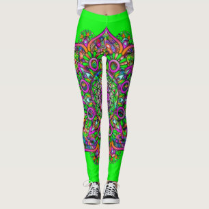 Flower Of Life - Indian Mandala 1 Leggings