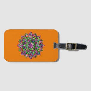 Flower Of Life - Indian Mandala 1 Luggage Tag