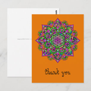 Flower Of Life - Indian Mandala 1 Postcard