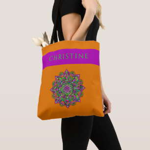 Flower Of Life - Indian Mandala 1 Tote Bag