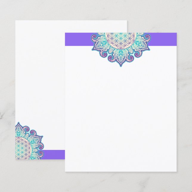 Flower Of Life - Indian Mandala 2 (Front/Back)