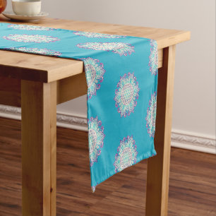 Flower Of Life - Indian Mandala 2 Short Table Runner