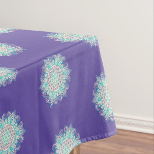 Flower Of Life - Indian Mandala 2 Tablecloth