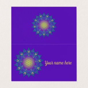 Flower Of Life - Indian Mandala 3 Business Card