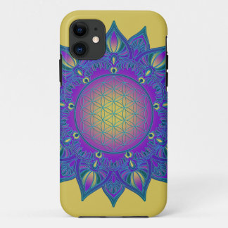 Flower Of Life - Indian Mandala 3 iPhone 11 Case