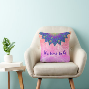 Flower Of Life - Indian Mandala 3 Cushion